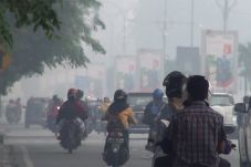 Asap Tebal Akibat Karhutla...