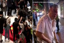 Demonstran Hong Kong...