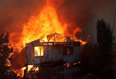 Kebakaran di Kota Valparaiso...
