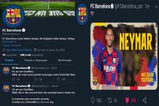 Akun Medsos Barcelona...