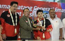 Menpora Sambut Atlet...