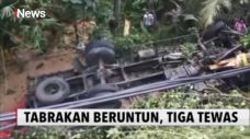 Diduga Rem Blong, Truk...