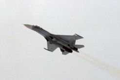 Sukhoi Su-27UB Rusia jatuh
