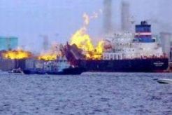 Kapal tanker meledak di Samarinda