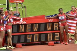 Tim estafet AS pertajam rekor dunia 4x100 meter