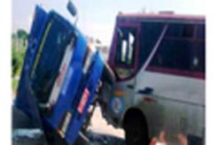 Tabrakan truk vs bus, Satu Luka