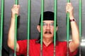 Puluhan buruh temui Antasari di Lapas Tangerang