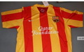Seragam Barcelona bermotif bendera Catalan