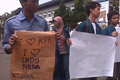 Dukung KPK, BEM gelar demo di Gedung Sate