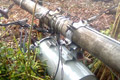 Badai, tiang gardu & travo PLN roboh