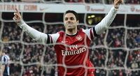 Dua gol penalti menangkan Arsenal
