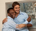 Pertemuan bersejarah Pele dan Federer