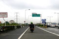 Akibat banjir, motor masuk Jalan Tol