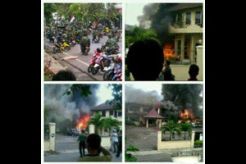 Polres OKU dibakar puluhan anggota TNI