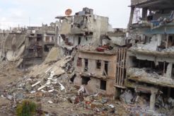 Jet tempur Suriah bombardir Kota Homs