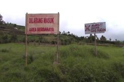 Lubang gas Kawah Timbang bertambah