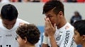 Neymar menangis di laga terakhir Santos