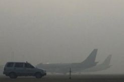 Kabut asap, Bandara Pinang Kampai ditutup