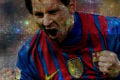 Lukisan Messi ini terbuat dari kristal Swarovski
