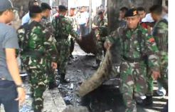 Porak poranda, TNI - Polri bersihkan LP Tanjung Gusta