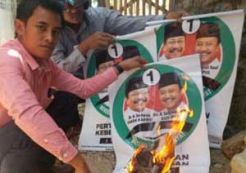 Dua pemuda bakar gambar KarSa hebohkan Jatim