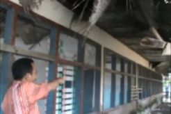 Jelang upacara bendera, atap SDN Gadog ambruk