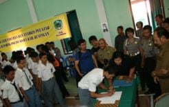 Pelaku penyiraman air keras pelajar SMK 1 Boedi Oetomo