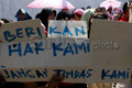 Buruh duduki Disnaker Tangerang
