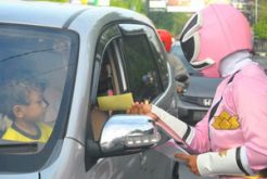 Polisi di Gunungkidul berubah jadi Power Rangers