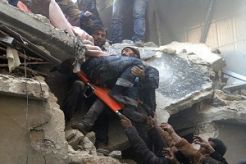 Pasukan Assad jatuhkan bom barel, Aleppo luluh lantak