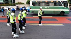 15 polisi bersepatu roda ikut amankan JNF