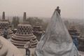 Hindari abu Gunung Kelud, Stupa Borobudur ditutup terpal