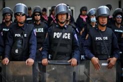 Ancam ringkus demonstran, ribuan polisi Bangkok dikerahkan