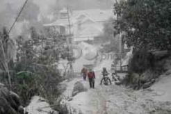 Kelud meletus, Kecamatan Ngantang seperti kota mati