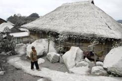 Bersihkan debu Kelud, ratusan warga jatuh dari atap