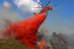 Heli Skorsky tak maksimal bombing kebakaran Riau