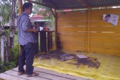 Posko caleg Golkar di Bone, dibakar orang tak dikenal