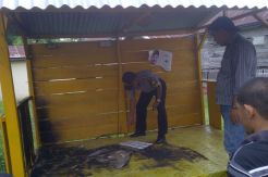 Pelaku pembakaran posko caleg diduga orang mabuk