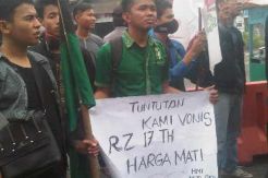 Mahasiswa minta Rusli Zainal divonis 17 tahun