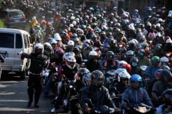 Ada acara, lalin Senayan padat