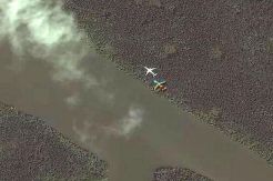 Gambar satelit di Andaman ini diyakini pesawat MH370