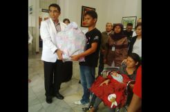 Hujan deras warnai kepulangan bayi Valencia
