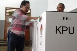 Antasari nyoblos di Lapas Tangerang