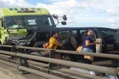 Kecelakaan beruntun di Tol Pulo Mas, lalin padat