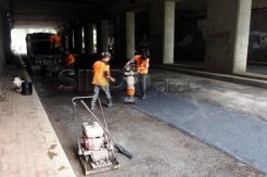 Proyek mangkrak membuat Jalan Arjuna berbahaya