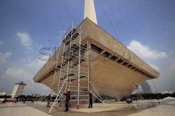 Hari ini, pembersihan Monas dirampungkan
