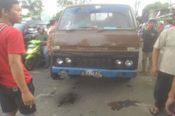 Usai Lindas Kaki Biker, Sopir Truk Kabur