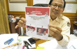 Ini Desain Surat Suara Pilpres