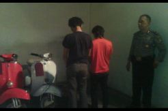 Maling Spesialis Vespa Antik Ditangkap Polisi