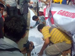 Warga Purwakarta Gelar Sejuta Tanda Tangan Dukung Prabowo-Hata